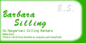 barbara silling business card